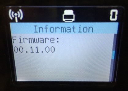 ファームウェアバージョン 00.11.00